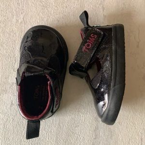 Toms Black sparkle shoes